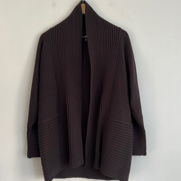 𝅺ABBIE Mags Open Front Cardigan Brown - Picture 1 of 8